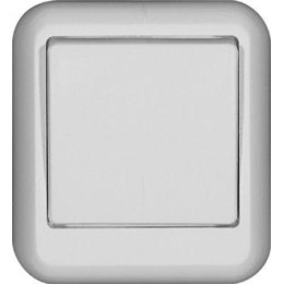 Выключатель 1-кл. ОП Прима 6А IP20 250В с монтаж. пластиной бел. (опт. упак.) SchE A16-051M-B