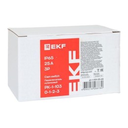 Переключатель кулачковый ПК-1-103 3п 25А "0-1-2-3" IP65 EKF pk-1-103-25-65