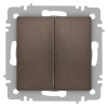 Переключатель 2-кл. СП Accent 6-107-08 10А IP20 250В AL/CU бронза Intro Б0063570