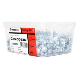 Саморез СММ 4.2х13 наконечник сверло усилен. (TWN) (контейнер) (уп.1000шт) Tech-Krep PRO/Zitar 14652