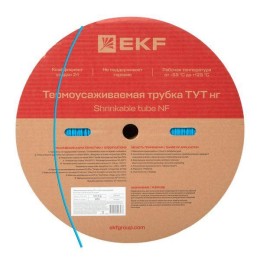 Трубка термоусадочная ТУТ нг 4/2 син. (уп.200м) EKF tut-4-g