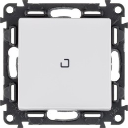 Выключатель 1-кл. СП Valena Life 10А IP20 250В 10AX с подсветкой с лицев. панелью механизм бел. Leg