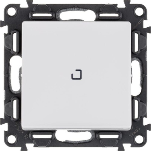 Выключатель 1-кл. СП Valena Life 10А IP20 250В 10AX с подсветкой с лицев. панелью механизм бел. Leg