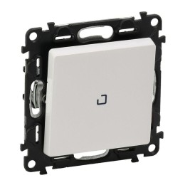 Выключатель 1-кл. СП Valena Life 10А IP20 250В 10AX с подсветкой с лицев. панелью механизм бел. Leg