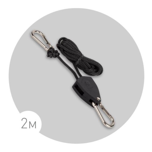 Кронштейн FITO-rope телескопический подвес 2м с карабином для фитоламп и фитосветильников Эра Б00610