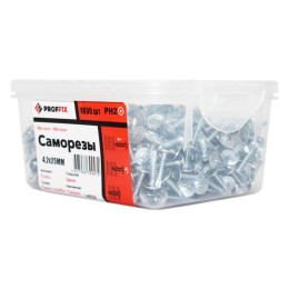 Саморез СММ 4.2х25 наконечник сверло усилен. (TWN) (контейнер) (уп.600шт) Tech-Krep PRO/Zitar 146543
