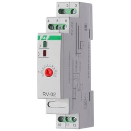 Реле времени RV-02 16А 1..120с 230В 1 перекл. IP20 задержка выключ. монтаж на DIN-рейке F&F EA02.001