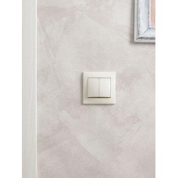 Выключатель 2-кл. СП Кварта 10А IP20 ВС10-2-0-ККм крем. IEK EVK20-K33-10-DM