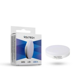 Лампа светодиодная Simple GX53 6Вт 4000К Voltega 7771