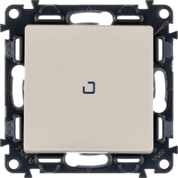 Выключатель 1-кл. СП Valena Life 10А IP20 250В 10AX с подсветкой с лицев. панелью механизм сл. кость