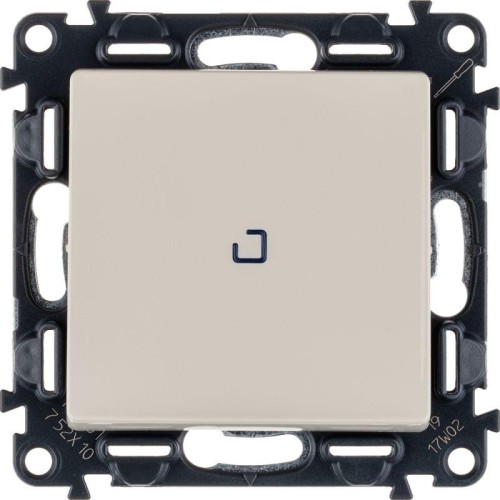Выключатель 1-кл. СП Valena Life 10А IP20 250В 10AX с подсветкой с лицев. панелью механизм сл. кость