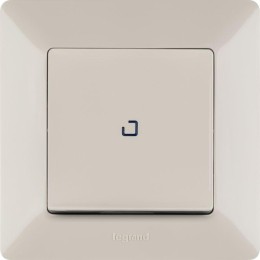 Выключатель 1-кл. СП Valena Life 10А IP20 250В 10AX с подсветкой с лицев. панелью механизм сл. кость