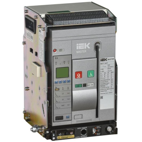 Выключатель автоматический воздушный 3п AC ВА77 W3P S 65кА 800А EA выдвижн. с компл. аксессур. MASTE