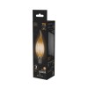 Лампа светодиодная филаментная Black Filament 9Вт свеча на ветру 2700К тепл. бел. E14 680лм GAUSS 10