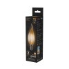 Лампа светодиодная филаментная Black Filament 9Вт свеча на ветру 2700К тепл. бел. E14 680лм GAUSS 10
