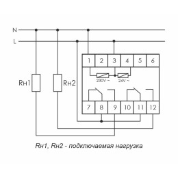 Реле времени PCU-510 2х8А 230В 2 перекл. IP20 многофункц. монтаж на DIN-рейке F&F EA02.001.009