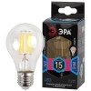 Лампа светодиодная филаментная F-LED-15W-840-E27 15Вт A60 грушевидная 4000К нейтр. бел. E27 Эра Б004