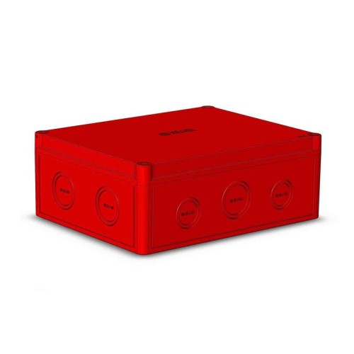 Коробка ПК низкая крышка красн. DIN HEGEL КР2803-743