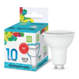 Лампа светодиодная LED-JCDRC-standard 10Вт 4000К нейтр. бел. GU10 900лм 230В ASD 4690612015903