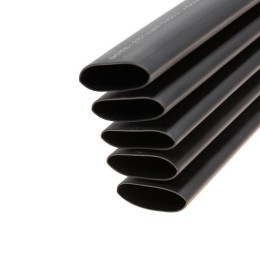 Трубка термоусадочная двустенная клеевая 32/8 (4:1) 1м черн. Rexant 23-3206