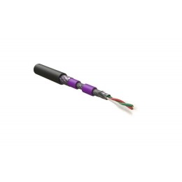 Кабель для шины PROFIBus-DP 1х2х22 AWG однопров. жилы (solid) SF/UTP бронир. PVC/PE PFDP-SF-1х2х22/1