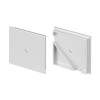 Заглушка KANT-H55 SQUARE с отверстием пластик (комплект) Arlight 044617