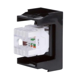 Розетка компьютерная 1-м 1мод. Viva RJ45 кат.5E черн. DKC 45238