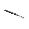 Кабель для шины PROFIBus-DP 1х2х22 AWG однопров. жилы (solid) SF/UTP PE PFDP-SF-1х2х22/1-PE-BK Ч (уп