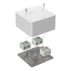 Коробка огнестойкая для кабель-канала 40-0460-FR10.0-6 Е15-Е120 85х85х45 Промрукав 40-0460-FR10.0-6
