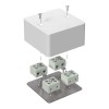 Коробка огнестойкая для кабель-канала 40-0460-FR10.0-8 Е15-Е120 85х85х45 Промрукав 40-0460-FR10.0-8