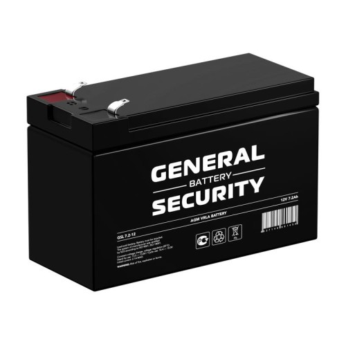Аккумулятор 12В 7.2А.ч General Security GSL7.2-12F2