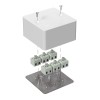 Коробка огнестойкая для кабель-канала 40-0460-FR2.5-12 Е15-Е120 85х85х45 Промрукав 40-0460-FR2.5-12