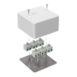 Коробка огнестойкая для кабель-канала 40-0460-FR2.5-12 Е15-Е120 85х85х45 Промрукав 40-0460-FR2.5-12