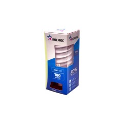 Лампа люминесцентная компакт. SPC 20Вт E27 спиральная 2700К КОСМОС LKsmT2SPC20wE2727