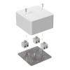 Коробка огнестойкая для кабель-канала 40-0460-FR2.5-6 Е15-Е120 85х85х45 Промрукав 40-0460-FR2.5-6