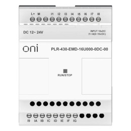 Модуль расширения входов выходов ПЛК 430 12 DI 4 UI (0-10В/DI) 24В DC ONI PLR-430-EMD-16U000-0DC-00
