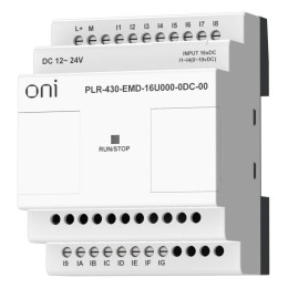 Модуль расширения входов выходов ПЛК 430 12 DI 4 UI (0-10В/DI) 24В DC ONI PLR-430-EMD-16U000-0DC-00