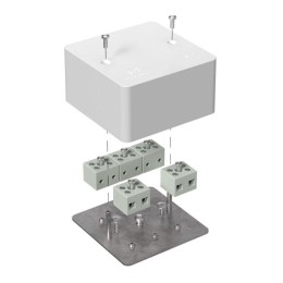 Коробка огнестойкая для кабель-канала 40-0460-FR6.0-10 Е15-Е120 85х85х45 Промрукав 40-0460-FR6.0-10