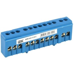 Шина нулевая в корп. изол. на DIN-рейку ШНИ-6х9-12-К-С IEK YNN10-69-12KD-K07