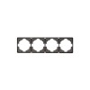 Рамка 4-м ROUND MIELE титан Kranz KR-78-0754-2