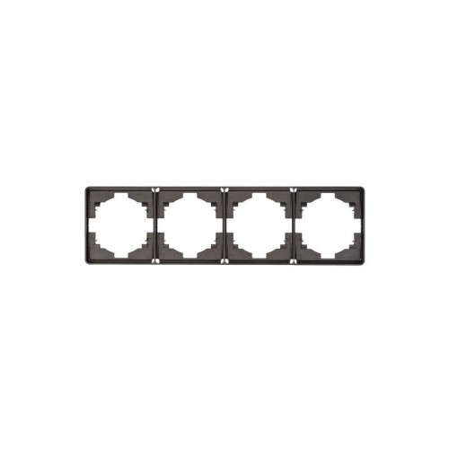 Рамка 4-м ROUND MIELE титан Kranz KR-78-0754-2