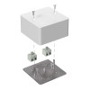 Коробка огнестойкая для кабель-канала 40-0460-FR6.0-4 Е15-Е120 85х85х45 Промрукав 40-0460-FR6.0-4