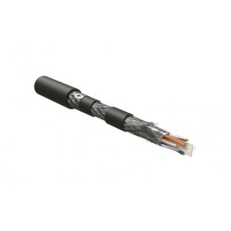 Кабель F/UTP кат.6 4х2х23 AWG однопров. жилы solid бронир. LSZH/NY IFUTP4-C6-S23/1-ARM/W-LSZH/NY-BK
