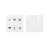 Комплект выключателя 6-кл. сенсорн. + регулятор Т2 KNX; RJ12 бел. Simon82 Sense 8400674-030
