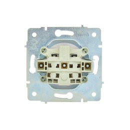 Розетка 1-м СП ASTI 16А IP20 без заземл. термопласт механизм бел. LEZARD 7081-0288-121B