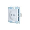 Розетка 1-м СП ASTI 16А IP20 без заземл. термопласт механизм бел. LEZARD 7081-0288-121B