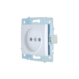 Розетка 1-м СП ASTI 16А IP20 без заземл. термопласт механизм бел. LEZARD 7081-0288-121B