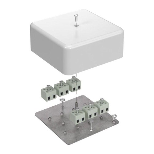 Коробка огнестойкая для кабель-канала 40-0470-FR2.5-12 Е15-Е120 103х103х45 Промрукав 40-0470-FR2.5-1