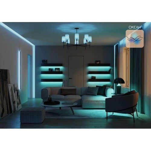 Лампа светодиодная умная Smart Home 5Вт свеча 2700-6500К E14 470лм RGBW + измен. цветов. темпер.+ ди