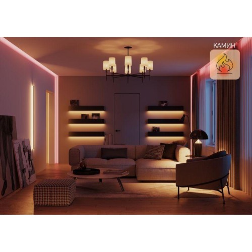 Лампа светодиодная умная Smart Home 5Вт свеча 2700-6500К E14 470лм RGBW + измен. цветов. темпер.+ ди